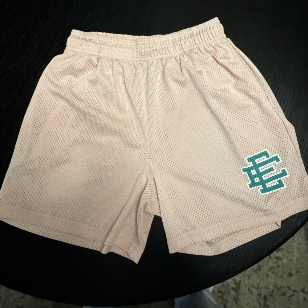 RARE Eric Emanuel Soft Pink Mesh Sports Shorts. XL